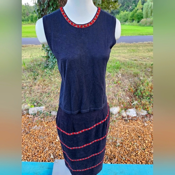 Silk Club Beaded 3pc Skirt & Sweater Set - Picture 9 of 16